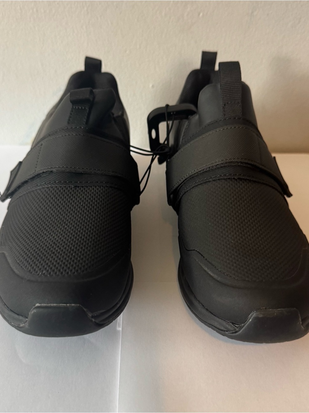 Men's Black Slip-On Athletic Sneakers